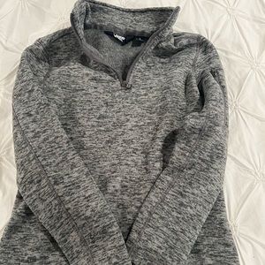 Lands End Women's Sweater Fleece Quarter Zip Pullover.